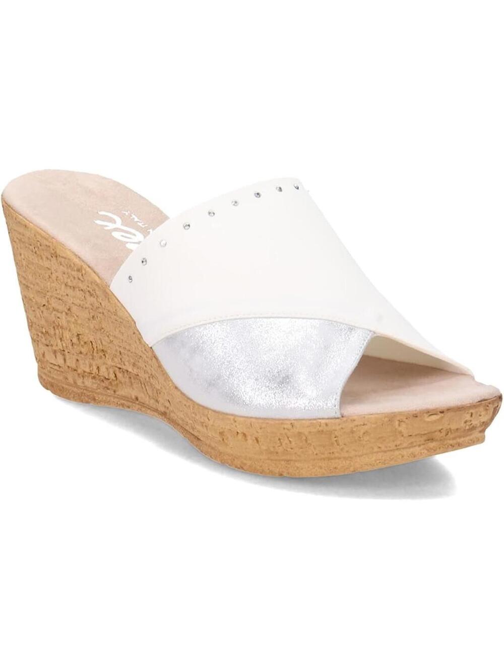 Onex Women's, Cathi Sandal Size 5 Women's Wedge Slide Sandals with Cork Platform